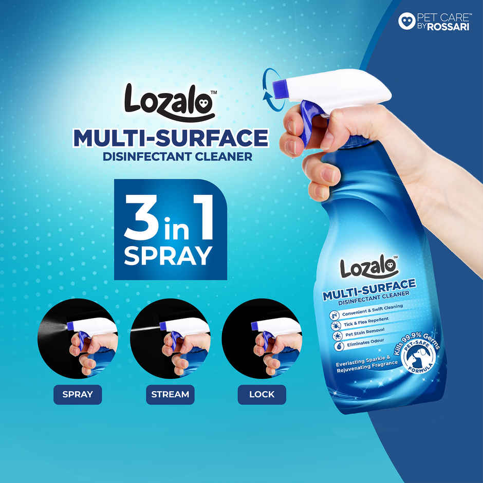 Lozalo Multi Surface Disinfectant Cleaner Spray for Pet Homes