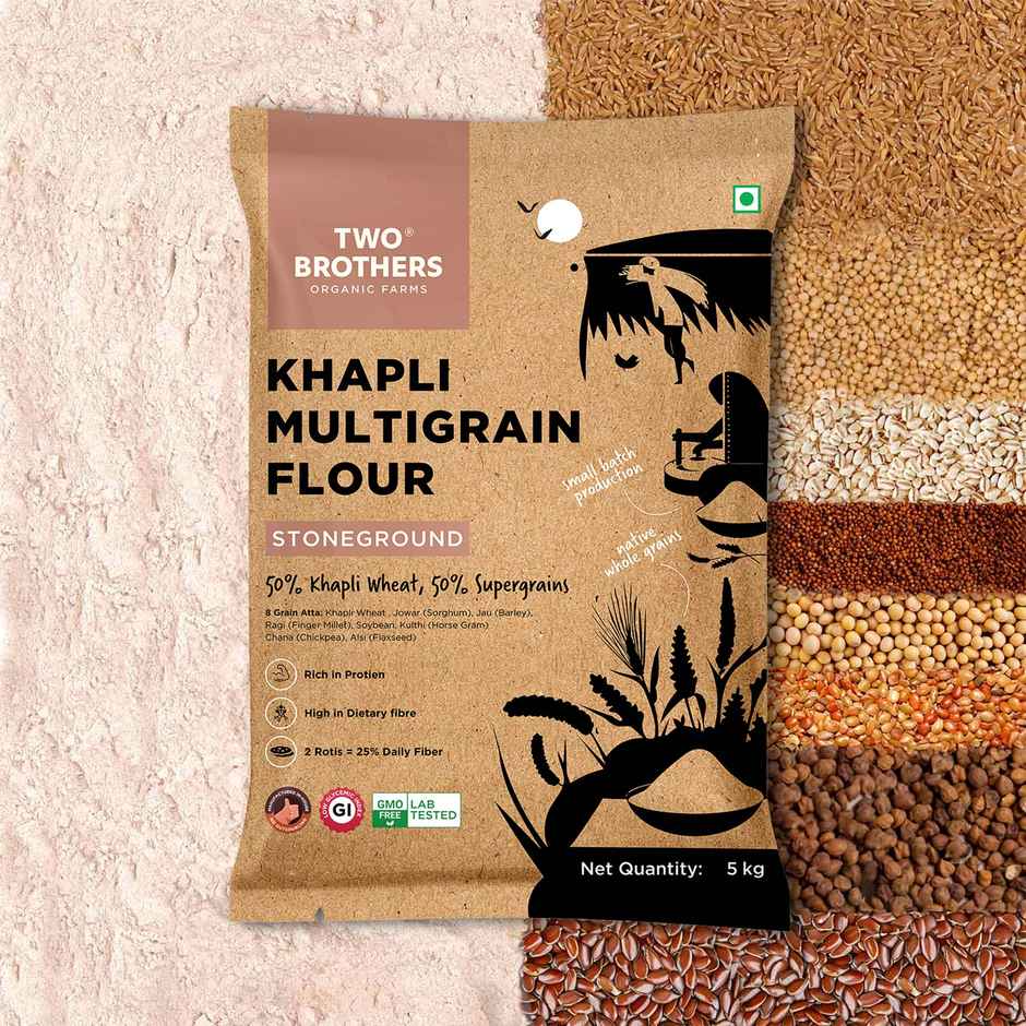 Two Brothers Khapli Multigrain Atta 8-grains-in-1