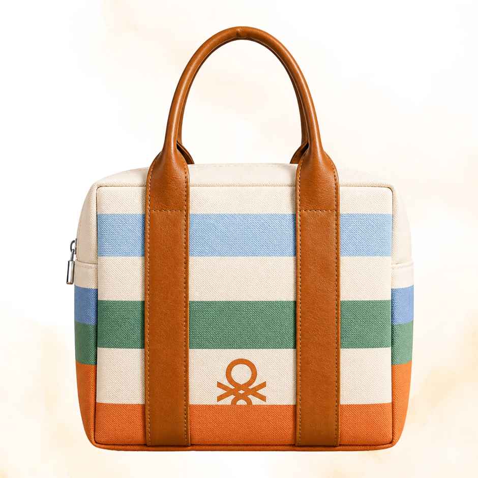 United Colors of Benetton Lunch Bag | Polyester | With Back Pocket | Multicolor