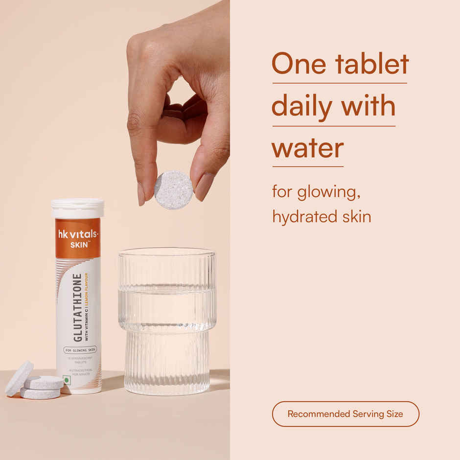 hk vitals Glutathione Lemon 15 Effervescent Tablet