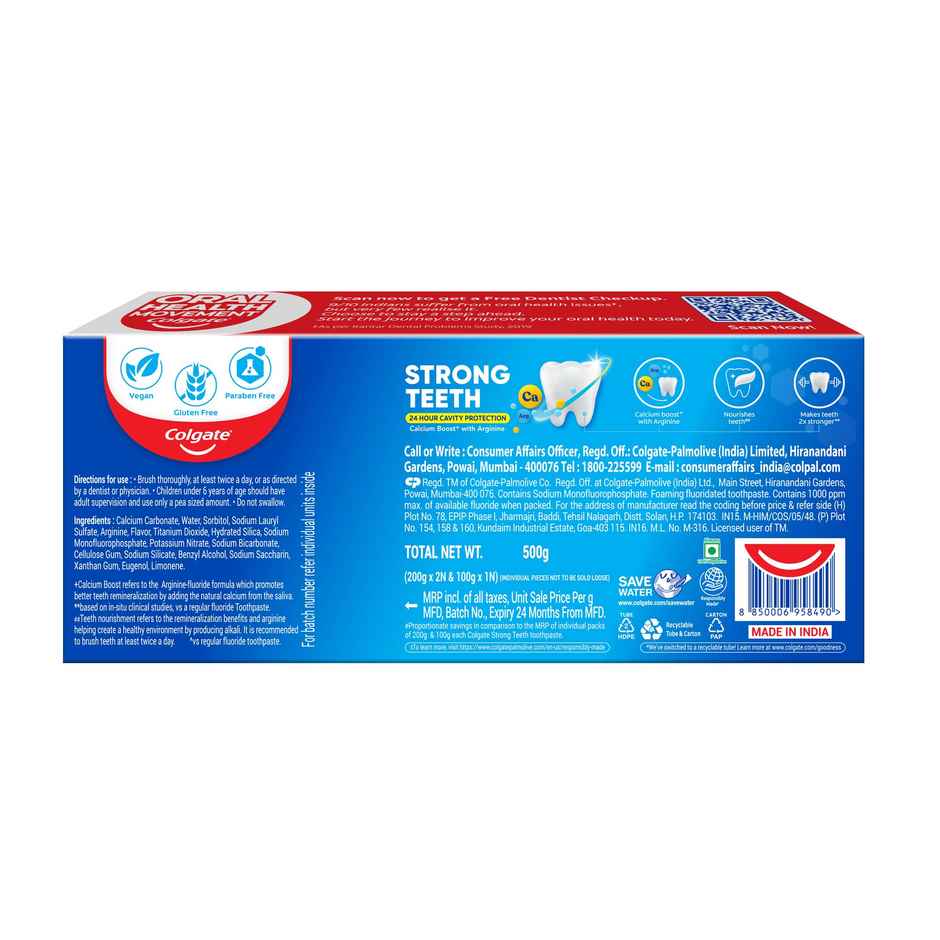 Colgate Strong Teeth Anticavity Toothpaste Combo