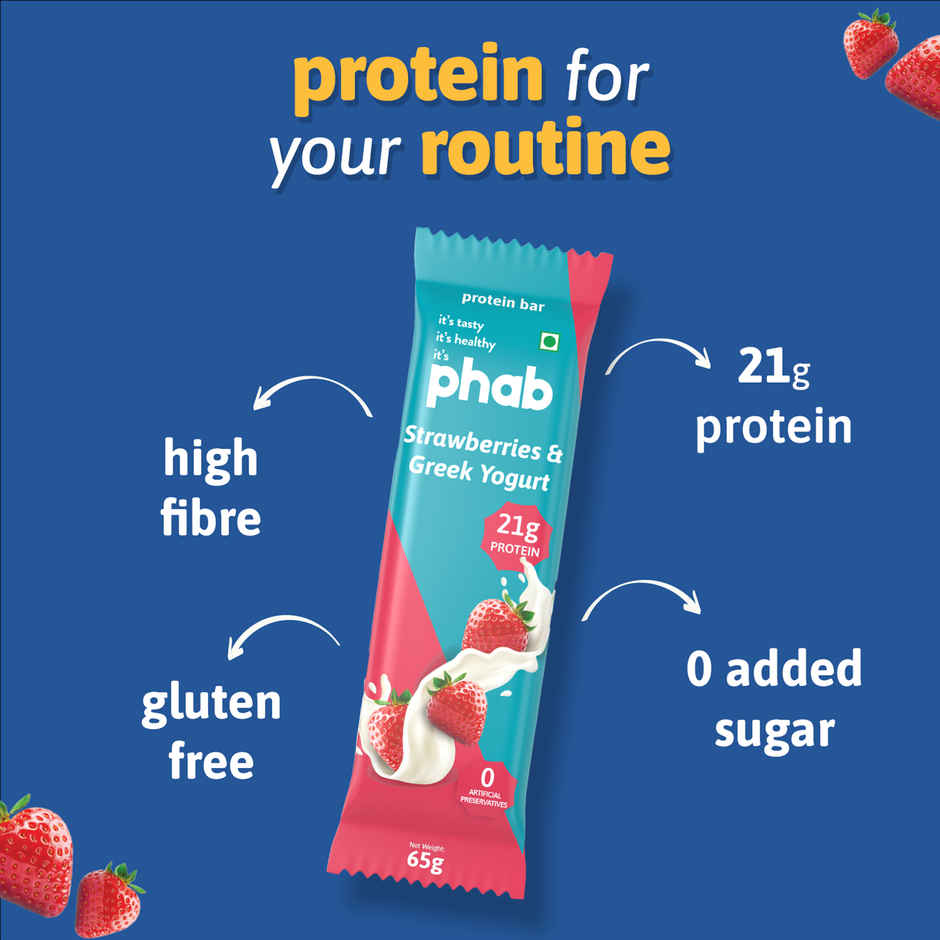 Phab 21g Protein Bar - Strawberries & Greek Yogurt