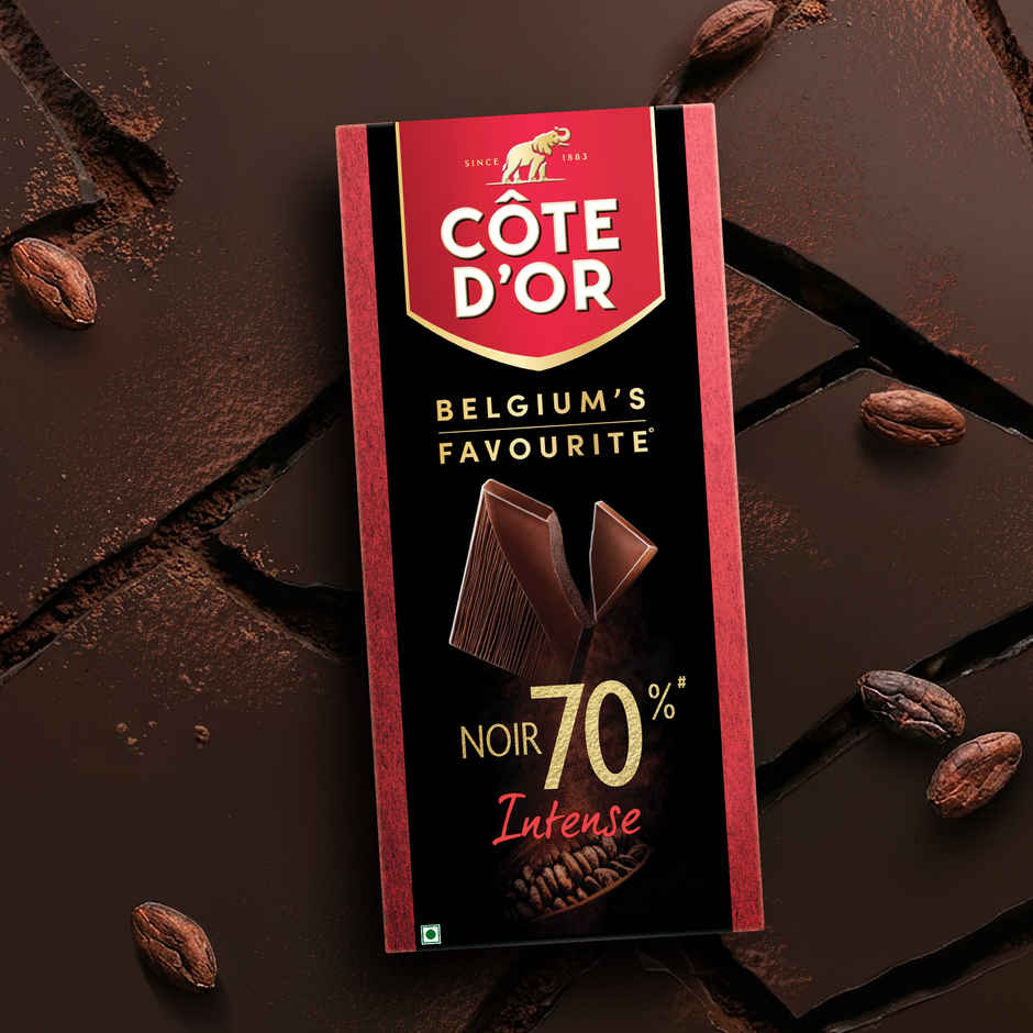 COTE D'OR 70% Dark Premium Belgian Chocolate Bar