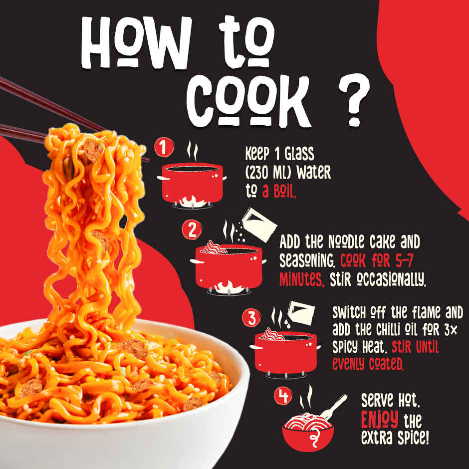 Wickedgud 3X Chilli Chicken Korean Instant Noodles