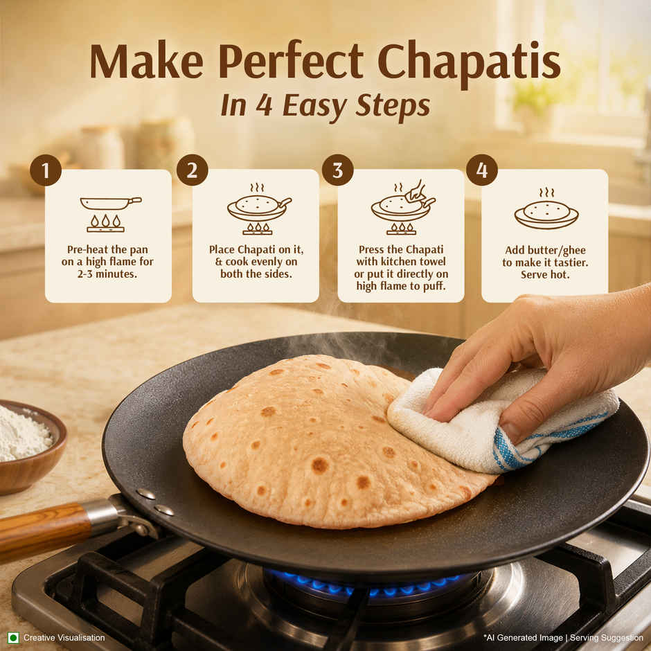 Aashirvaad Chapati made from Atta | No Added Preservatives