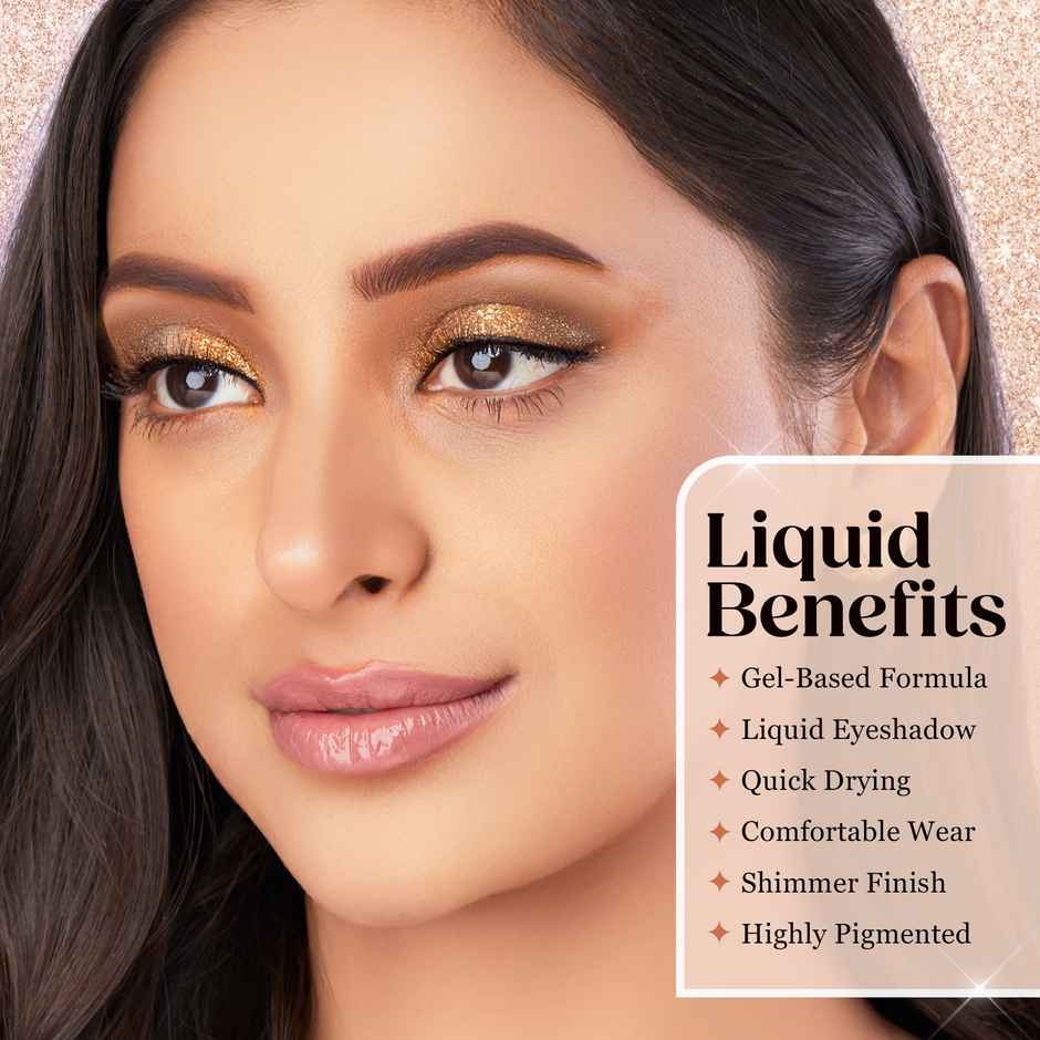 Hilary Rhoda Showstopper Liquid Eyeshadow | Gel-Based Formula | Rose Gold - Shade 03