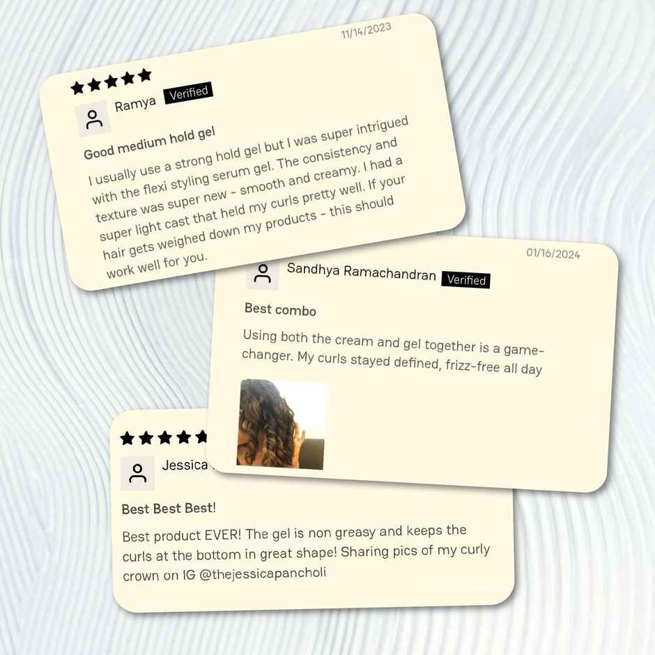 Moxie Beauty Flexi Styling Serum Gel For Frizzy, Dry, Wavy, Curly Hair