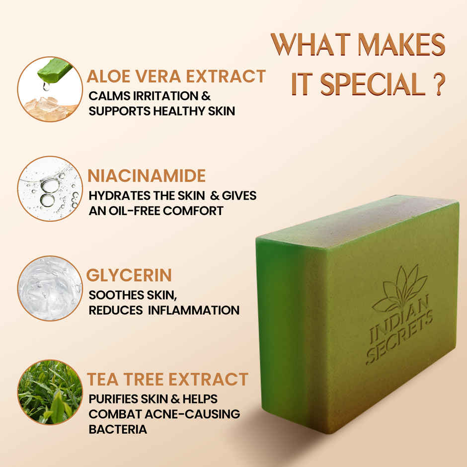 Indian Secrets Scrub Soap | Salicylic Acid & Neem