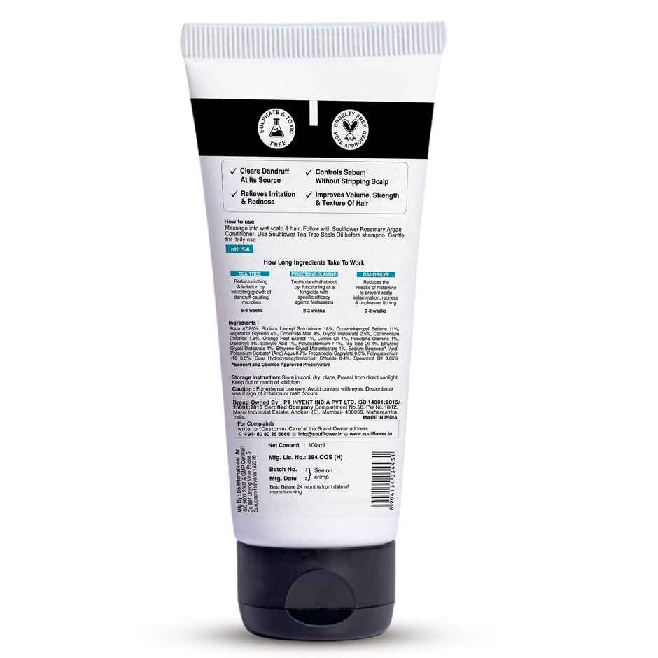 Soulflower Anti Shedding Dandruff Shampoo