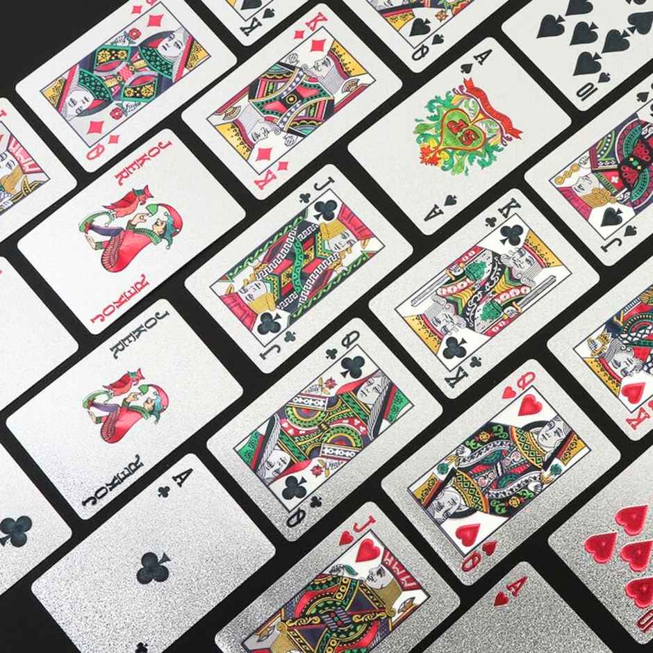 Se7en Silver Plated Poker Playing Cards