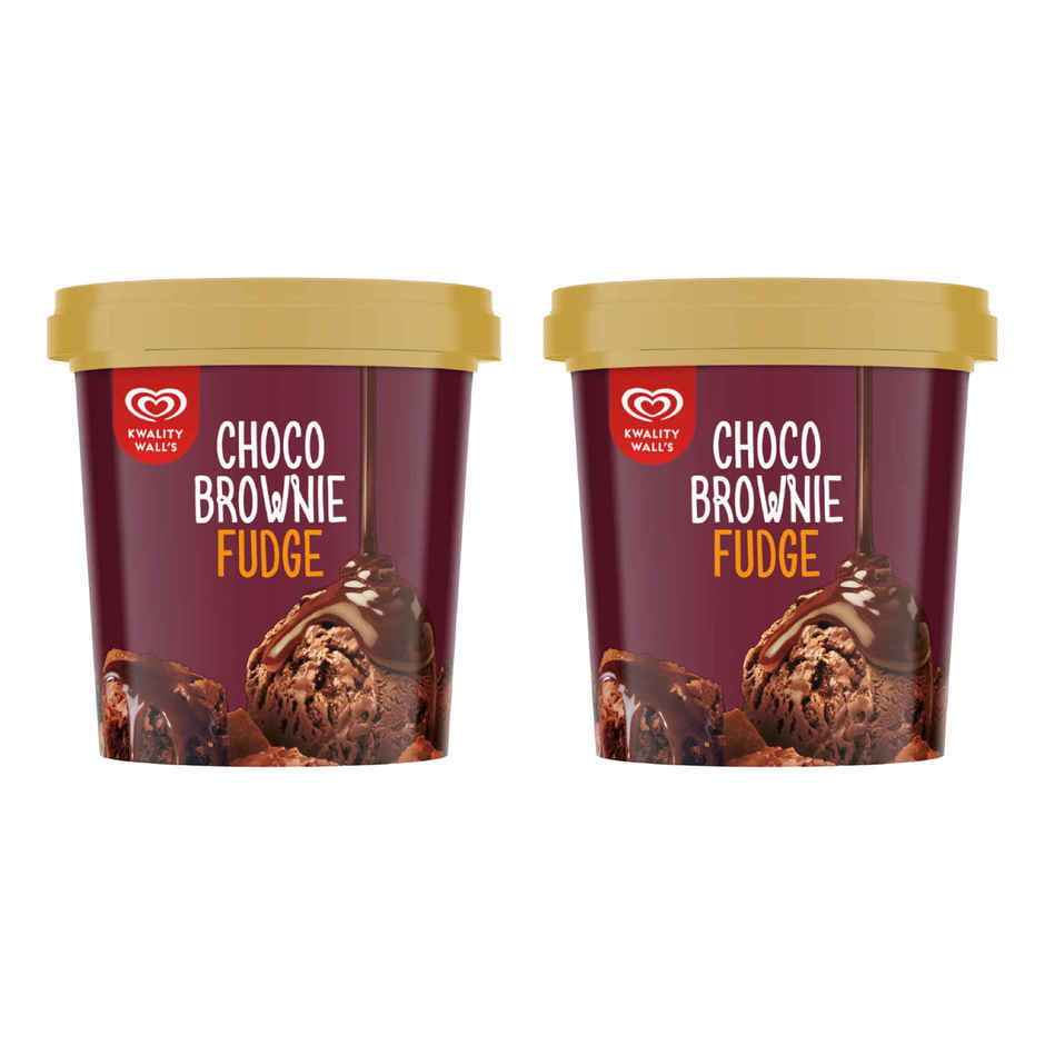 Kwality Wall's Choco Brownie Fudge Cup Combo
