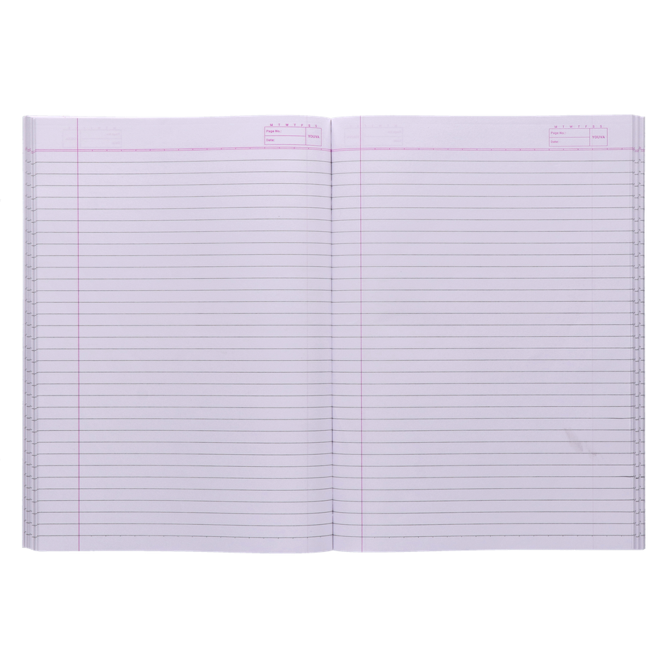 Navneet Youva Soft cover Single Line Notebook | 172 Pages , 17cm x 27cm Long ,Nature