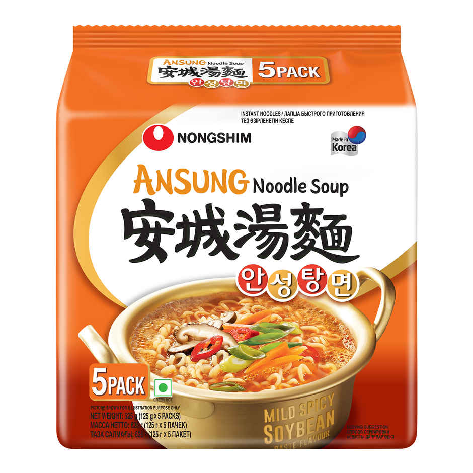 Nongshim Ansung Instant Noodle Soup | 5 In 1
