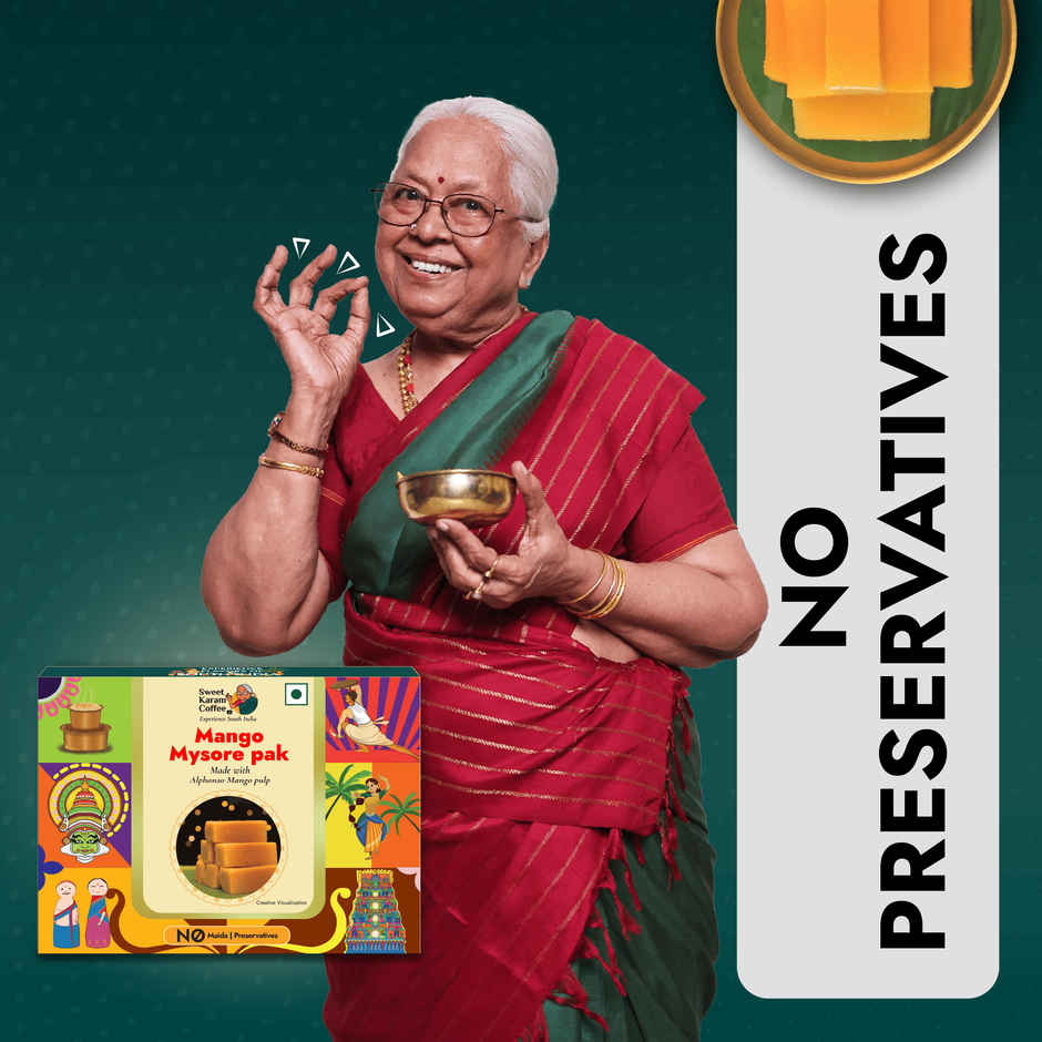 Sweet Karam Coffee Mango Mysore Pak by Sweet Karam Coffee - No Preservatives