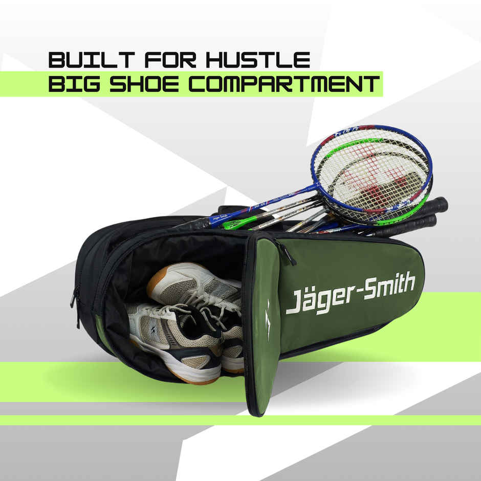 Jager Smith ORCA Badminton Sports Kit Bag | Military Green & Black