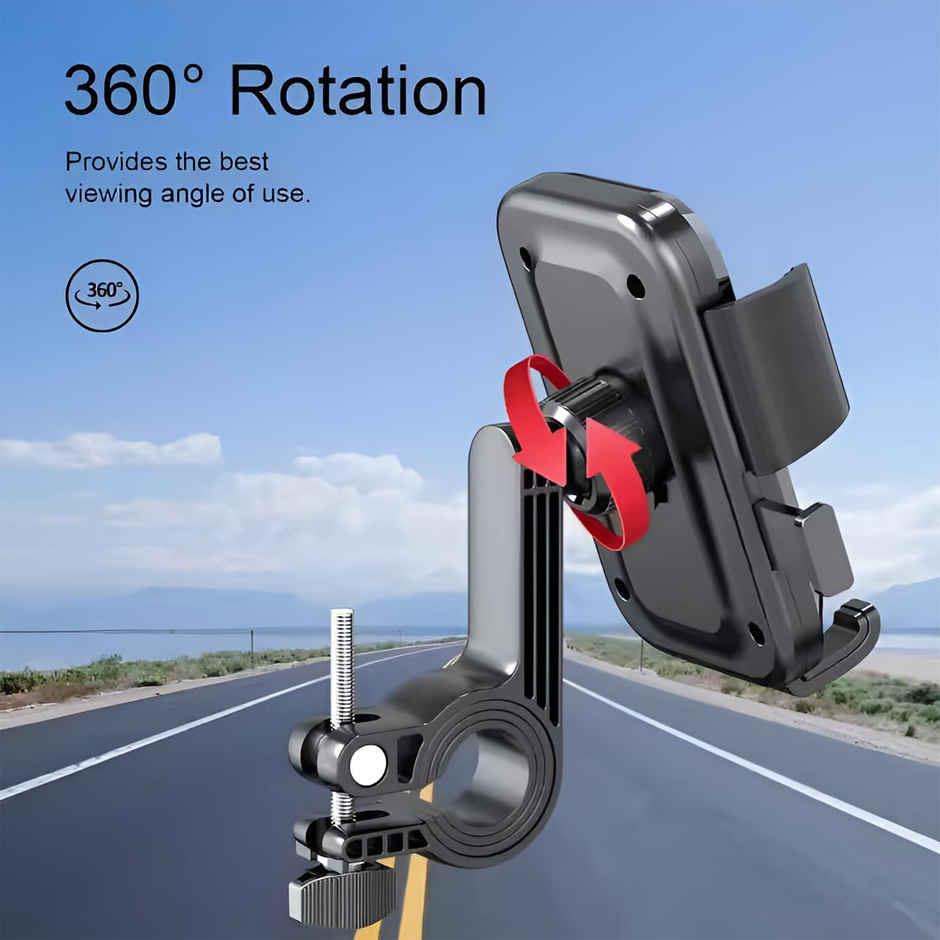Artistque Mobile Phone Holder Mount for Bike Motorcycle Scooter Bicycle | Black
