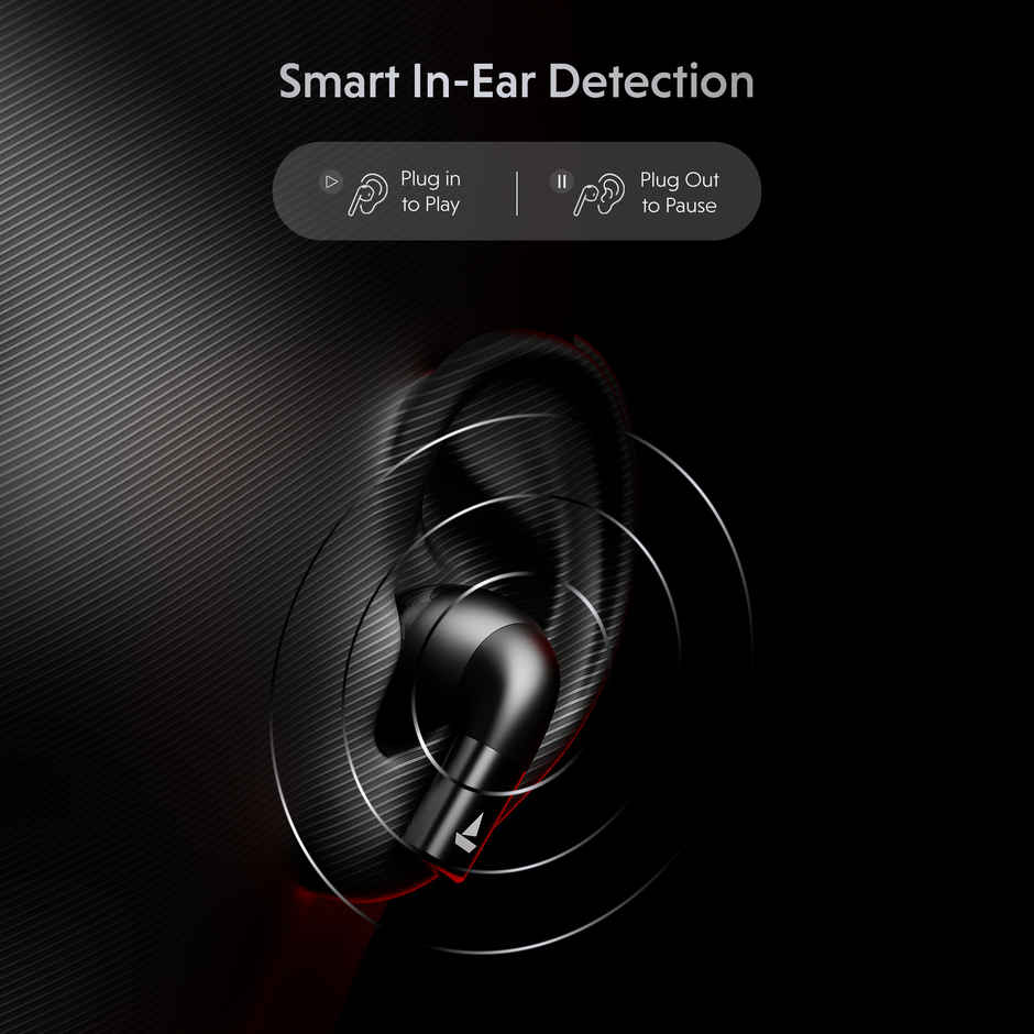 boAt Airdopes Ultra Pro TWS Earbuds W- 100H Playtime, Spatial Sound - 24-Bit Audio,Gunmetal Black