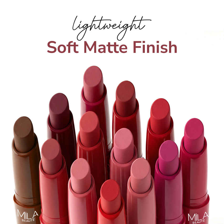 Mila Beaute Pout It Out Lip Crayon Matte Finish Highly Pigmented | 110 Mulan