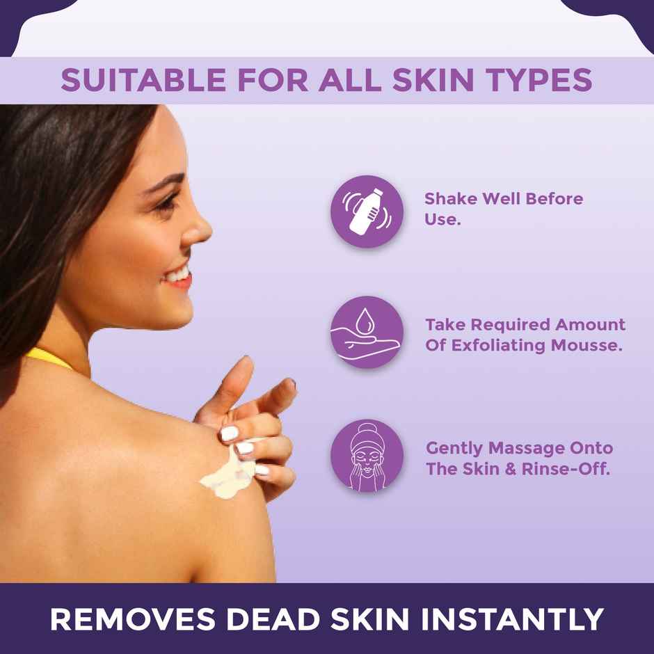 Sanfe Instant Dead Skin Removal Exfoliating Mousse Visibly Removes Tan Exfoliates