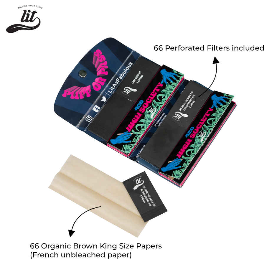 420 Double Booklet Brown Rolling Paper 