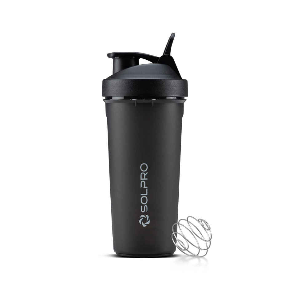 Solpro Blaze Shaker Bottle | Black | BPA Free | 800 ml