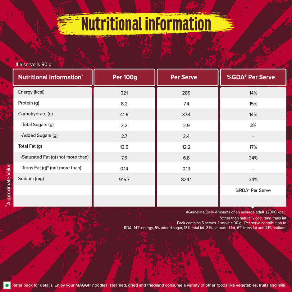 Maggi Korean BBQ Veg Instant Noodles