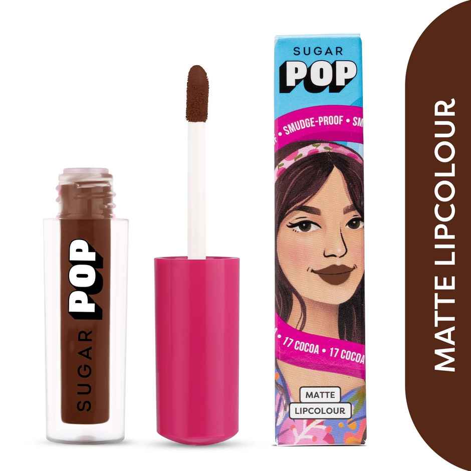 SUGAR POP Matte Lip Colour | Smudge-Proof | 17 Cocoa