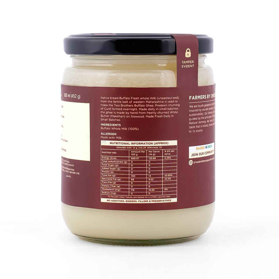 Two Brothers A2 Cultured Buffalo Ghee