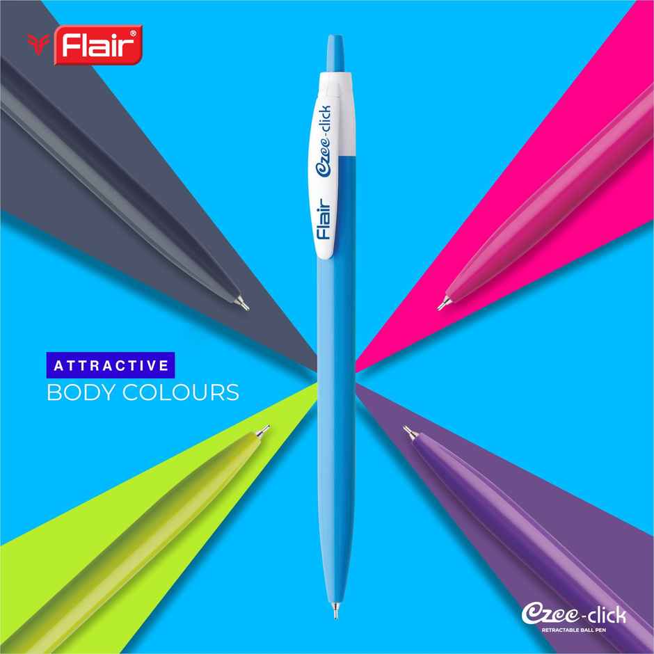 Flair Ezee Click Pen Pack Of 5
