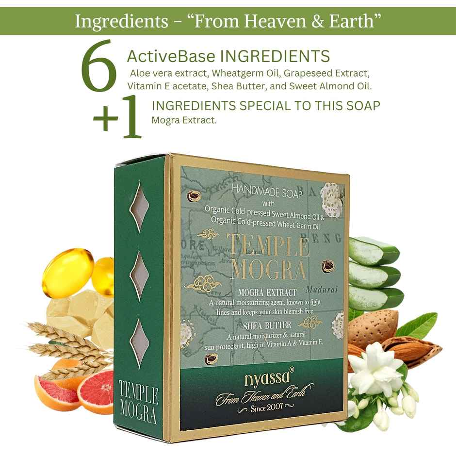 Nyassa Temple Mogra Handmade Soap