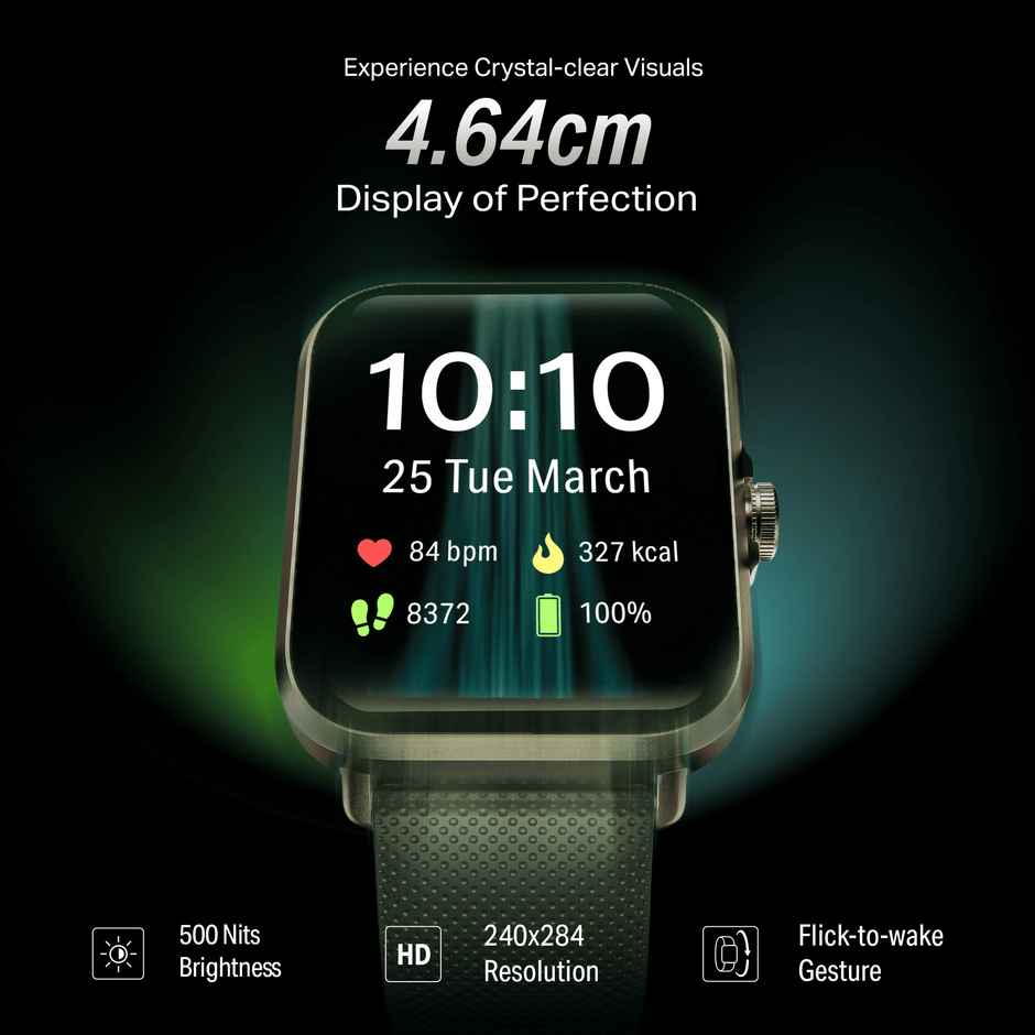 boAt Storm Infinity Smartwatch | 1.83" Display | BT Calling | Women's Edition - Jade Gold