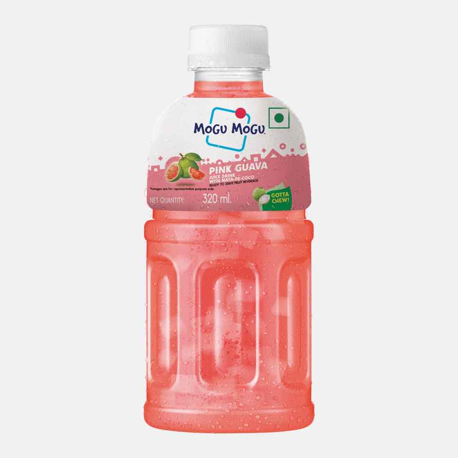 Mogu Mogu Thai Pink Guava Juice with Nata de Coco