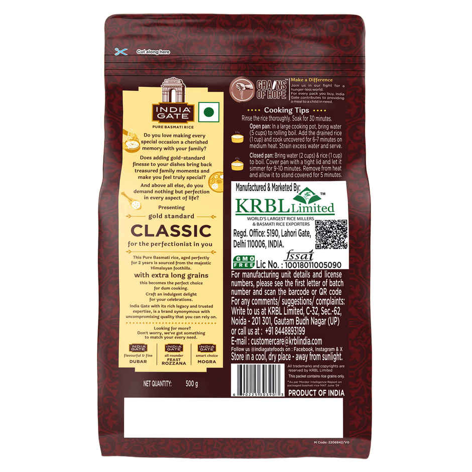 India Gate Classic Gold Standard Basmati Rice