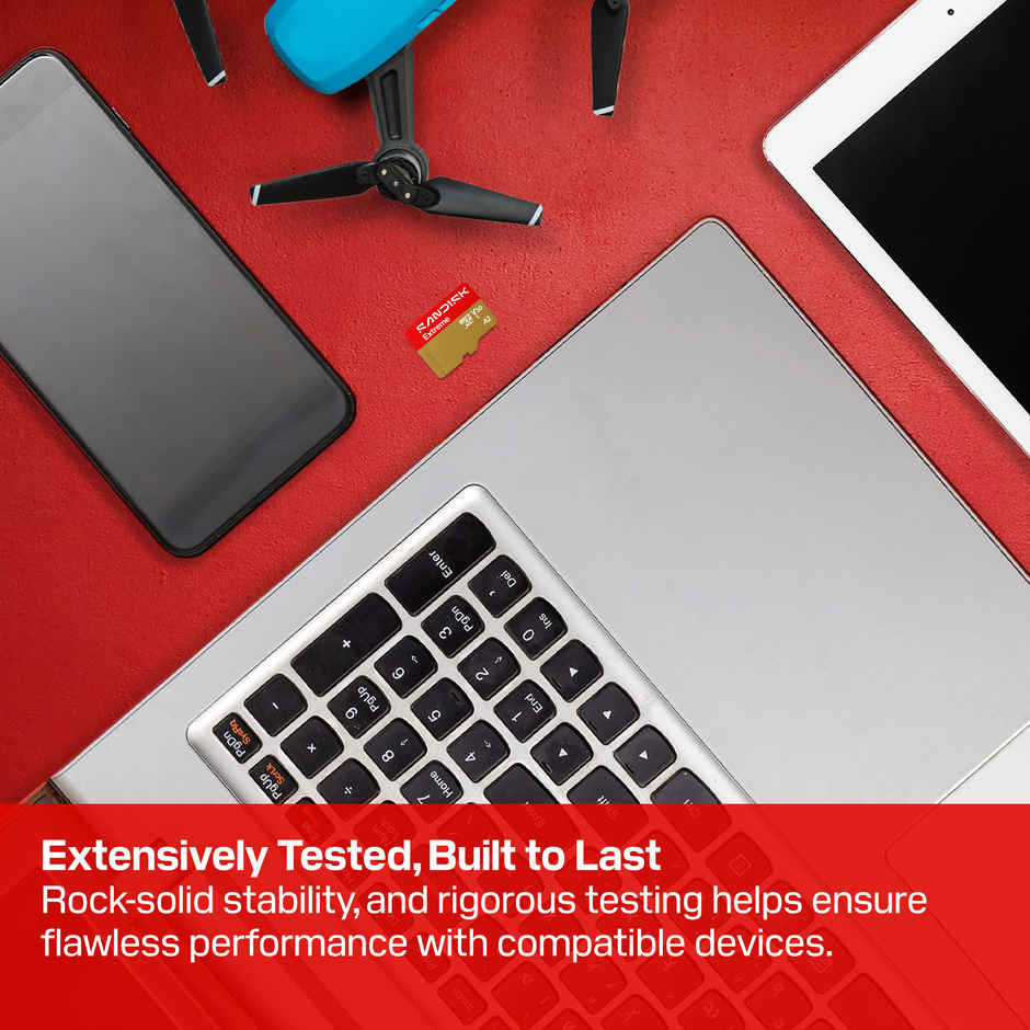 SanDisk Extreme GO microSDXC Card | 128 GB | 240 MB/s Read | 120 MB/s Write | 5K/4K | A2 U3 V30