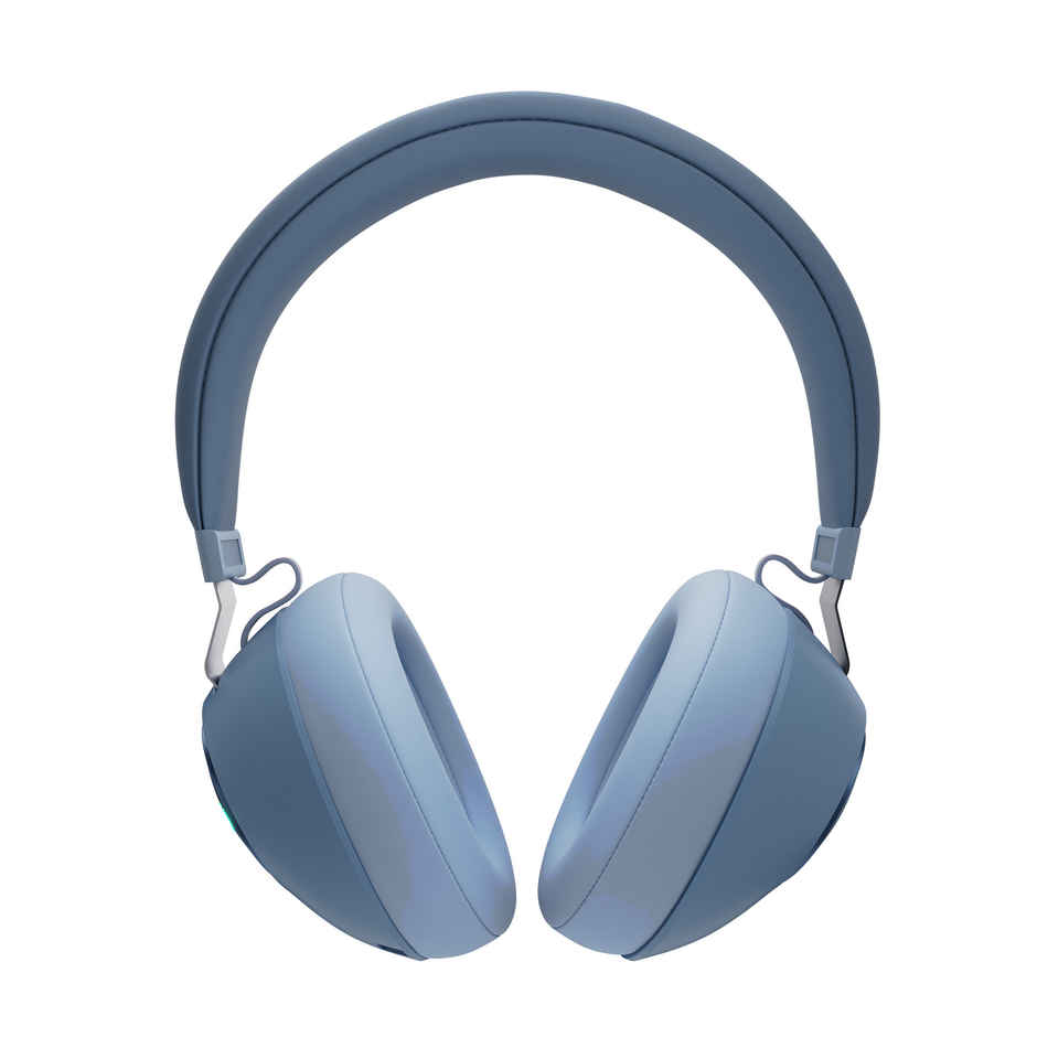Zebronics Duke BT Headphone, 60h, Dual Pairing, Gaming Mode, ENC, LED, Deep Bass, Voice Asst(Blue)