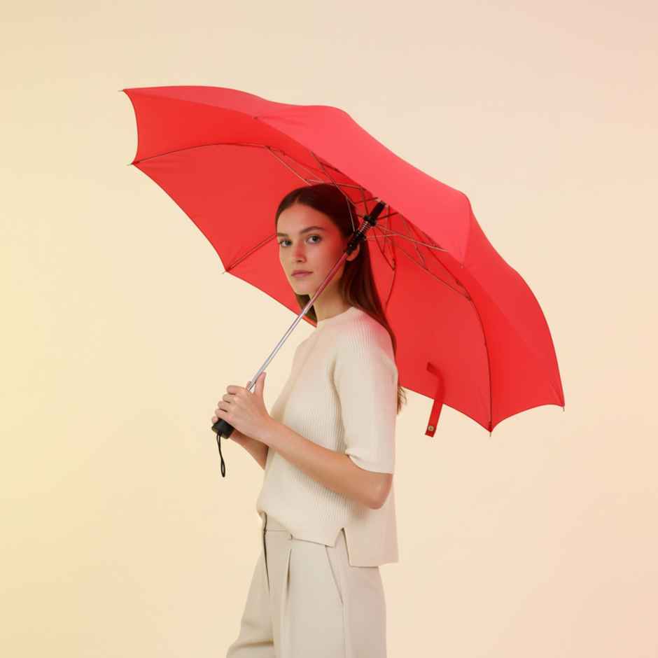 Eume Leatrix Auto-Open Umbrella | Red | 21 Inch | 2 Fold