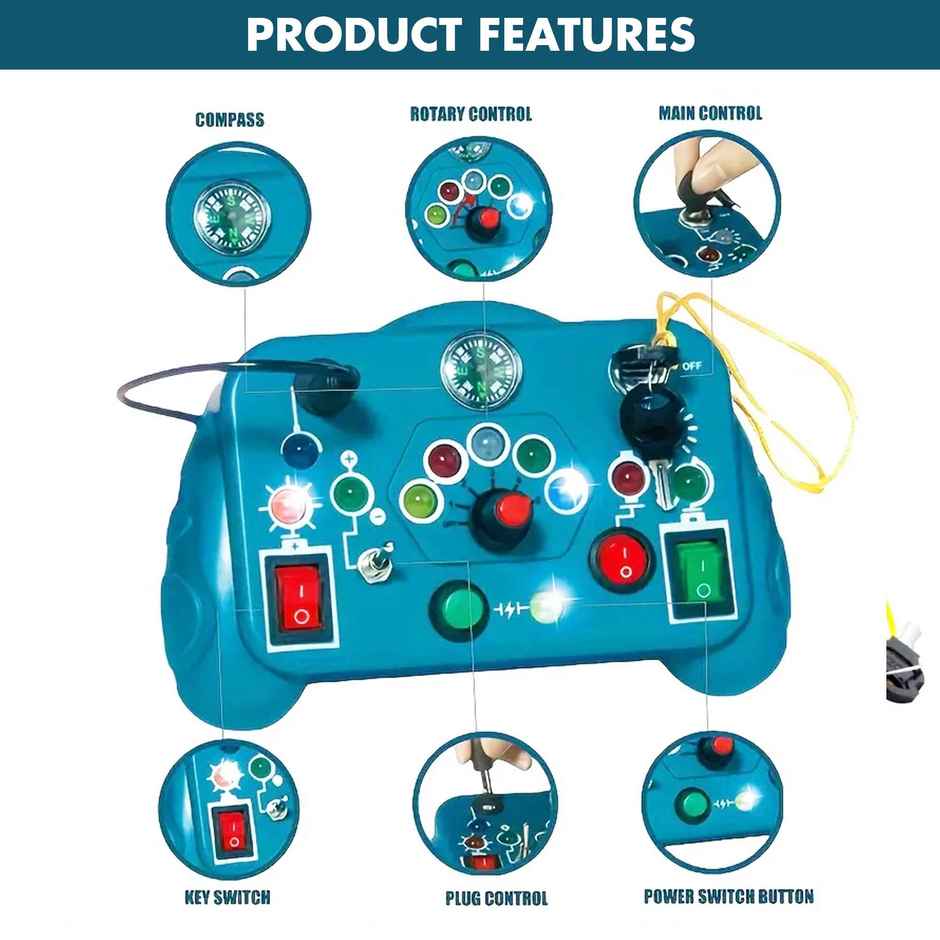 Kidology Busy Board Activity Toy For Toddlers | Blue