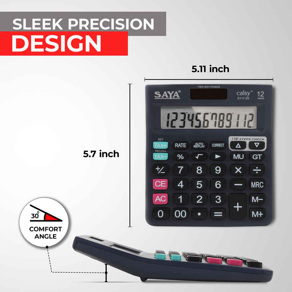 Saya Calsy Check & Correct Desktop Calculator | Classic Calculator for Office & Business
