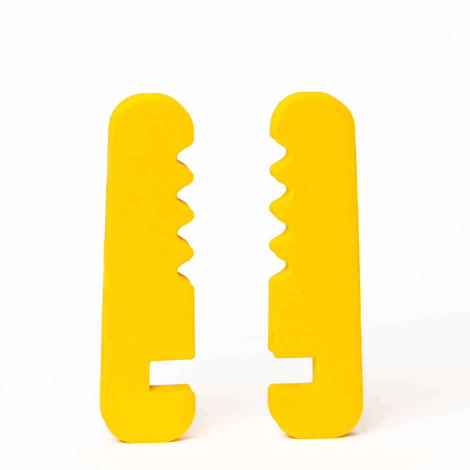 Decathlon FLX Self Assembling Foam Cricket Stumps | Yellow
