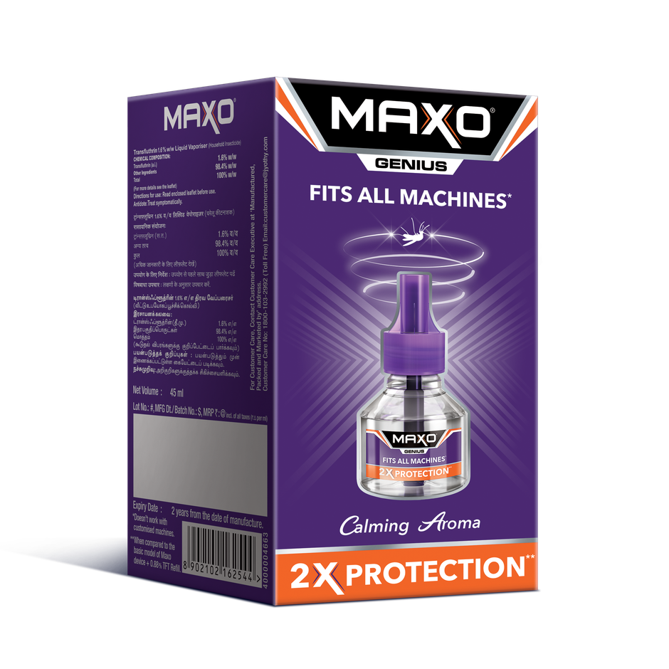 Maxo Genius Liquid Vaporiser Mosquito Repellent