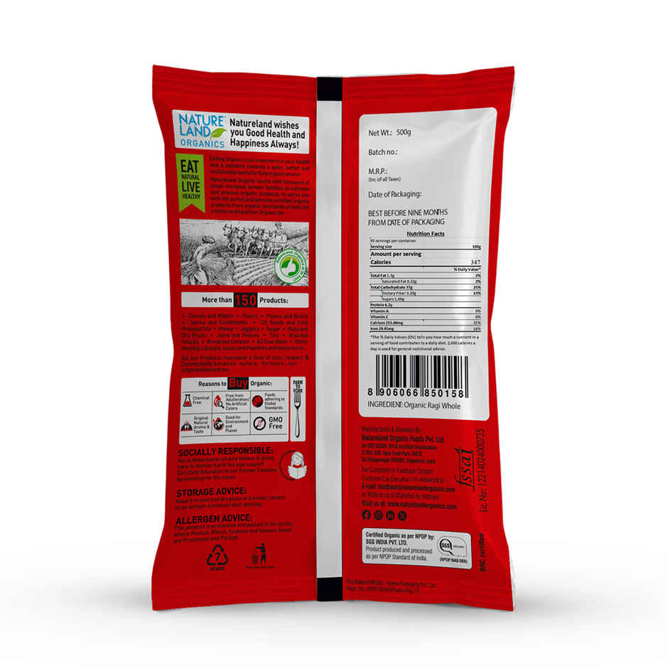 Natureland Organics Ragi Flour