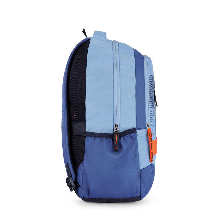 Nasher Miles Technology Polyester Laptop Backpack with Raincover & Front Organiser | Blue - 31 L