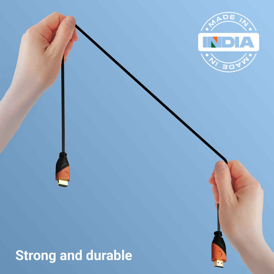 Zebronics HDMI 2.0 Cable, 3m, 4K/60Hz, 18Gbps, ARC, 3D, CEC, Male to Male HAA3020A