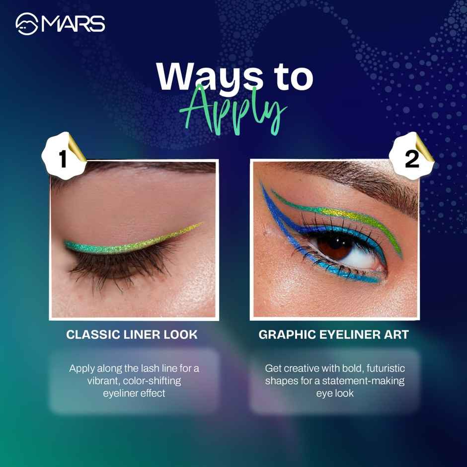 MARS Cosmetics Northern Lights Duo Chrome Liquid Eyeliner - 1.5 Ml | 02-solar Flare