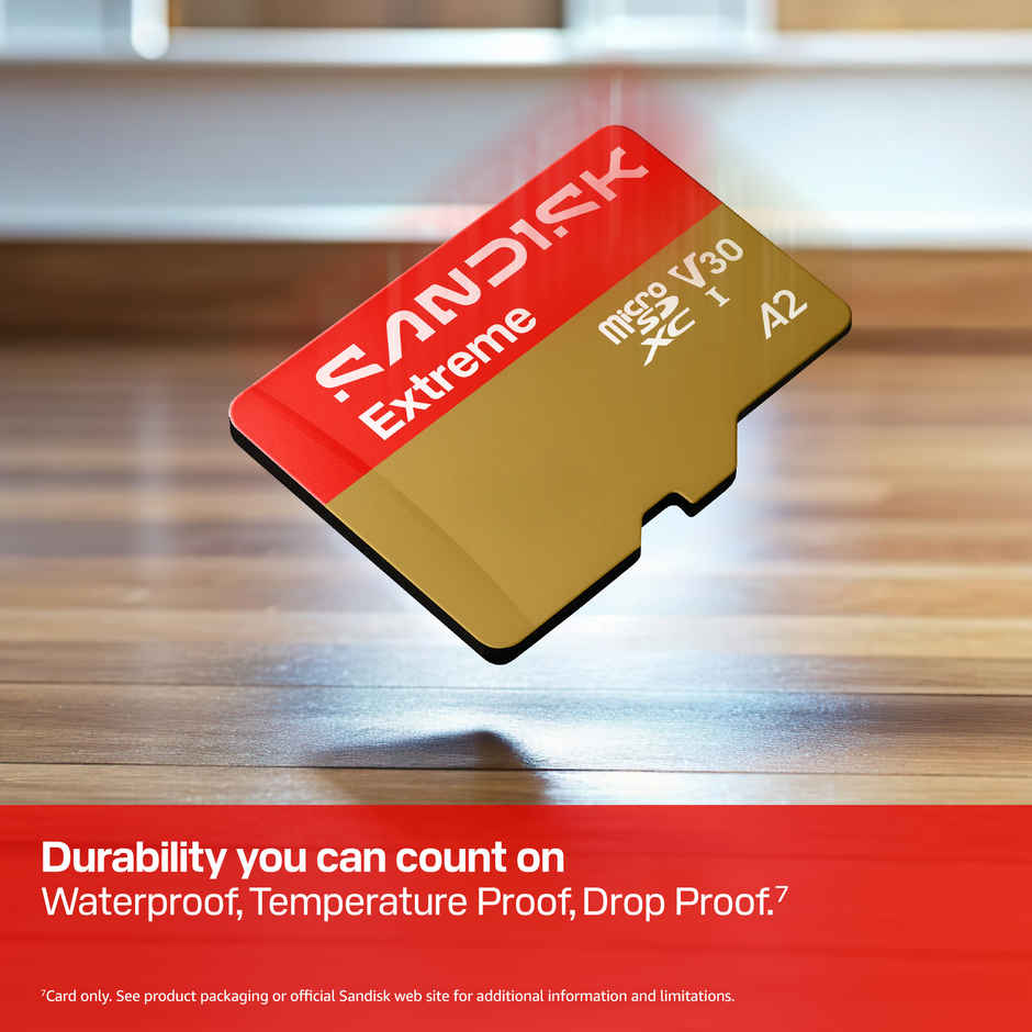 SanDisk Extreme GO microSDXC Card | 128 GB | 240 MB/s Read | 120 MB/s Write | 5K/4K | A2 U3 V30