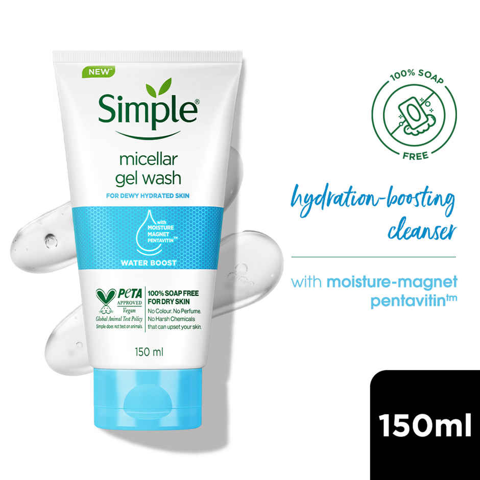 Simple Water Boost Micellar Gel Facial Wash