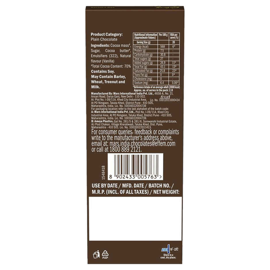 Galaxy Fusions Dark Chocolate Bar With 70% Cocoa
