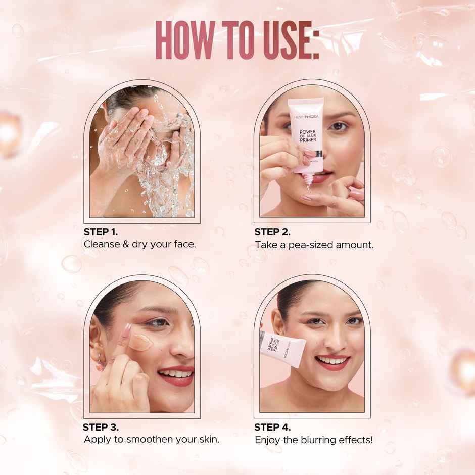 Hilary Rhoda Power of Blur Primer | Lightweight & Silicone-Based Matte Finish & Oil-Control - 30 ml