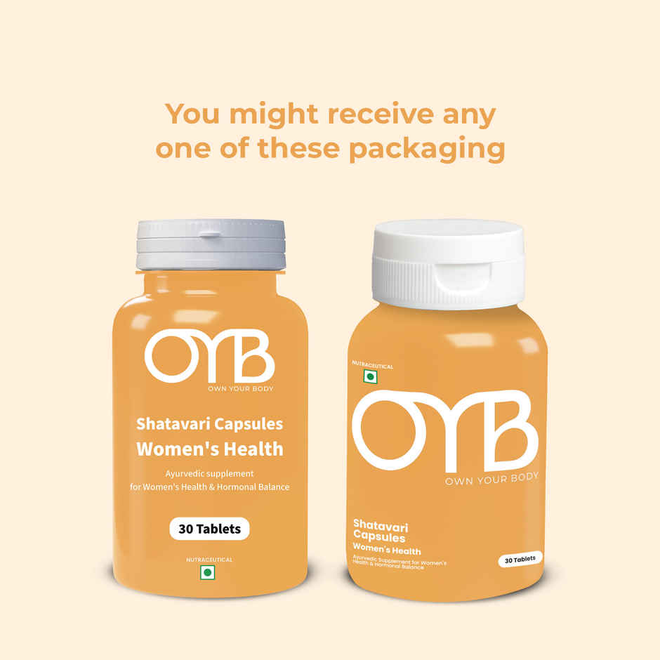 OYB Shatavari Tablets for Women's Health & Hormonal Balance | 30 Tablets | OYB Shatavari