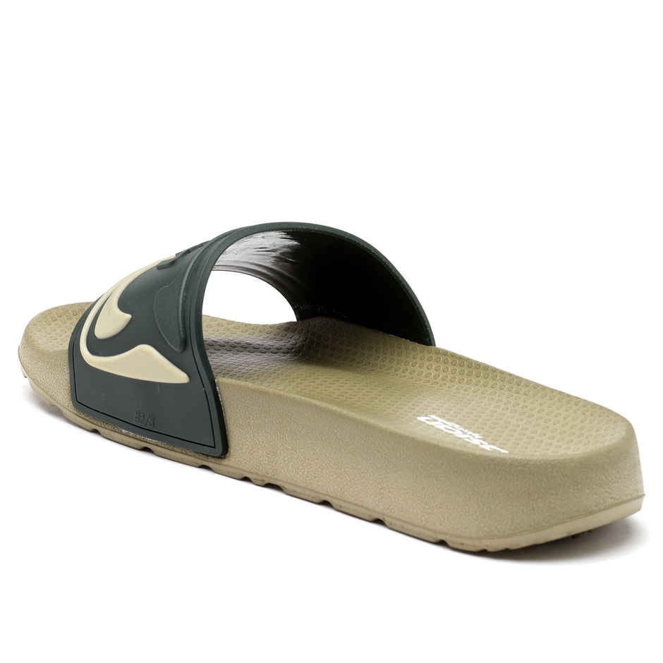 Asian Men's Slides | Slider-34 | Olive - UK 7